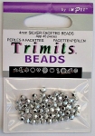 4mm Silver Faceted English Beads